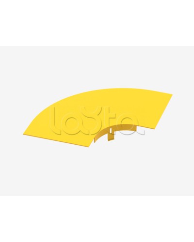 Крышка на горизонтальный изгиб на 90° Hyperline FBTR-240-ELB90CVR в Волгограде Аксессуары для лотков Pintop.ru