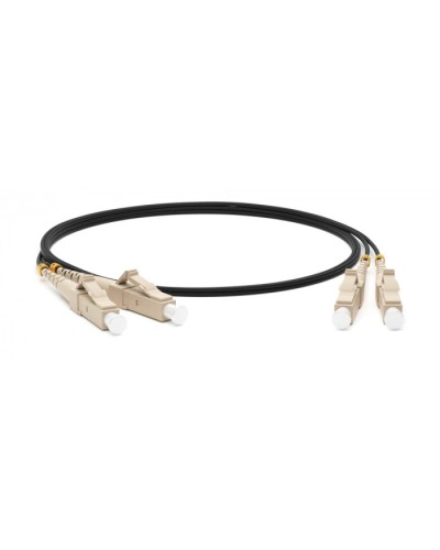 Патч-корд волоконно-оптический (шнур) MM 50/125, FC-LC, 2.0 мм, duplex, LSZH, 2 м Hyperline FC-D2-50-FC/PR-LC/PR-H-2M-LSZH-BK в Волгограде Патч-корды оптические Pintop.ru