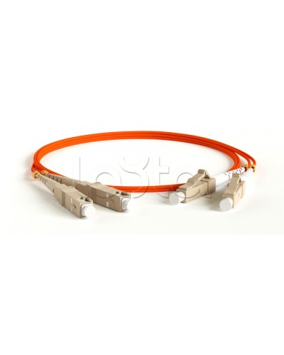 Патч-корд волоконно-оптический MM 62.5/125, LC-SC, duplex, LSZH, 2 м Hyperline FC-D2-62-LC/PR-SC/PR-H-2M-LSZH-OR (FC-62-LC-SC-PC-2M) в Волгограде Патч-корды оптические Pintop.ru