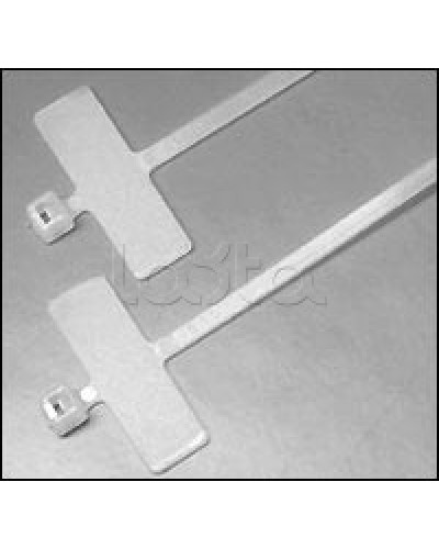 Хомут-стяжка нейлоновый, неоткрывающийся, с площадкой для маркировки 200x2.5 мм Hyperline GTK-200MC (100 шт/уп.) в Волгограде Стяжки-хомуты Pintop.ru