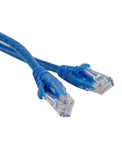 Патч-корд RJ45-RJ45, 4 пары, UTP, кат.5е, LSZH (5м) Hyperline PC-LPM-UTP-RJ45-RJ45-C5e-5M-LSZH-BL в Волгограде Патчкорды (медные) Pintop.ru