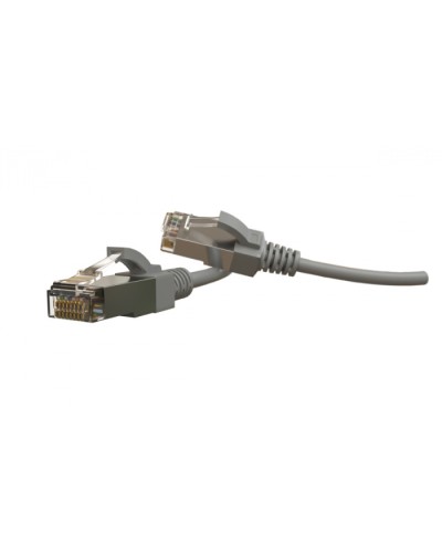 Патч-корд S/FTP Hyperline (PC-LPT-SFTP-RJ45-RJ45-C6-1.5M-LSZH-GY) в Волгограде Патчкорды (медные) Pintop.ru