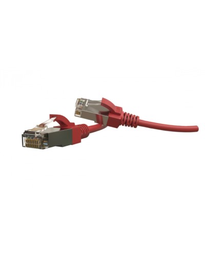Патч-корд S/FTP Hyperline (PC-LPT-SFTP-RJ45-RJ45-C6-1M-LSZH-RD) в Волгограде Патчкорды (медные) Pintop.ru