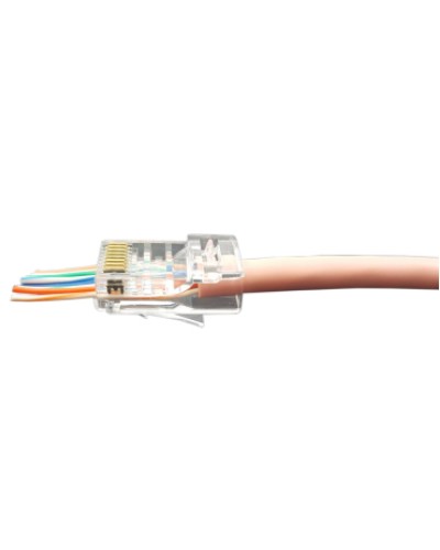Разъем легкой оконцовки RJ-45 (8P8C) под витую пару Hyperline (PLEZ-8P8C-U-C5-100) в Волгограде Патч-корды и пигтейлы Pintop.ru
