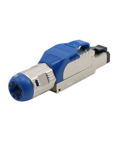 Разъем полевой оконцовки RJ-45 8P8C Hyperline PLUE-8P8C-S-C8-SH-BL в Волгограде Коннекторы и разъемы Pintop.ru