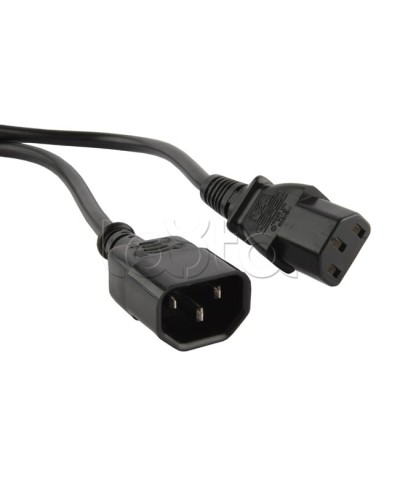 Кабель питания монитор-компьютер Hyperline PWC-IEC13-IEC14-10-BK в Волгограде Патч-корды и пигтейлы Pintop.ru