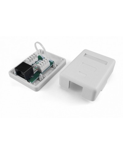 Розетка компьютерная RJ-45(8P8C) Hyperline SB1-1-8P8C-C6-WH в Волгограде Розетки компьютерные и телефонные Pintop.ru