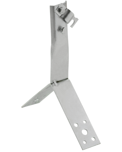 Держатель проводника круглого 6-10мм винтовой для конька h=100мм нержавеющая сталь IEK (ZDP80-20-4-16-100) в Волгограде Крепеж Pintop.ru