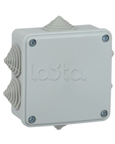 Коробка монтажная 100х100х45 мм IP44 6 вводов IEK (UKO11-100-100-045-K41-44) в Волгограде Распределительные коробки Pintop.ru
