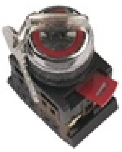 Переключатель AKS-22 с ключом на 2 фиксир.положения I-O 1з+1р черный IEK BSW10-AKS-2-K02 в Волгограде Аксессуары для стоек и шкафов Pintop.ru