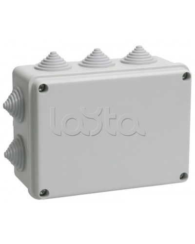 Коробка КМ41242 распаячная для о/п (RAL7035, 10 гермовводов) IEK UKO10-150-110-070-K41-55 в Волгограде Распределительные коробки Pintop.ru