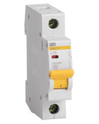 Выключатель автоматический 1P 1.6A (тип B) IEK ВА47-29 1P 10A (MVA20-1-010-B) в Волгограде Автоматические выключатели Pintop.ru