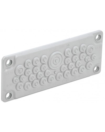 TITAN Ввод кабельный мембр. 35 отв. d=7-32мм IP65 серый IEK (TI-00D-MC-035-65) в Волгограде Аксессуары для стоек и шкафов Pintop.ru