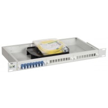 1U кросс укомплектованный: LC (duplex) 4шт; (OS2) ITK FOBX24-1U-4LCUD09