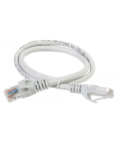 Коммутационный шнур (патч-корд), кат.5Е UTP, LSZH, 3м, серый ITK (PC01-C5EUL-3M) в Волгограде Патч-корды и пигтейлы Pintop.ru