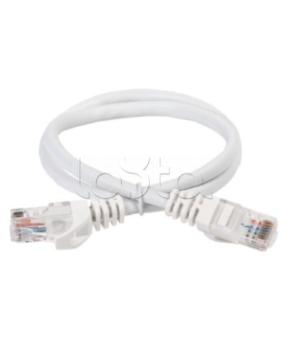 Коммутационный шнур (патч-корд) кат.5E UTP 0,5м белый ITK (PC08-C5EU-05M) в Волгограде Патч-корды и пигтейлы Pintop.ru