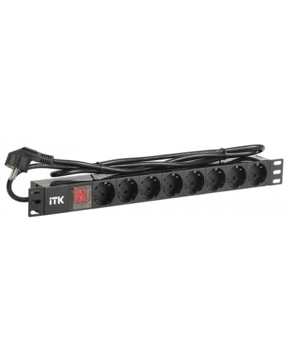 Блок розеток 8 розеток ITK PDU PH12-8D1-P в Волгограде Блоки розеток Pintop.ru