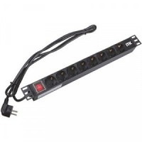 Блок розеток на 8 розеток 19" ITK PH22-9D1