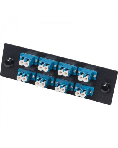 Адаптерная панель для кроссов LAN-FOBM с 8 дуплексными адаптерами LC/OM2 LANMASTER (LAN-APM-8x2LC/OM2) в Волгограде Проходные адаптеры и розетки оптические Pintop.ru