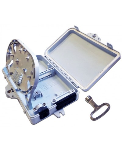 Бокс распределительный настенный на 6 волокон, наружной установки LANMASTER LAN-FDB-FTTH06/OUT в Волгограде Кросс оптический Pintop.ru