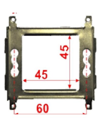 Суппорт металлический 45х45 для Mosaic LANMASTER LAN-MF45x45 в Волгограде Аксессуары для кабель-канала Pintop.ru