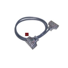 Патч-корд 110 тип - 110 тип, 1 пара, категория 6, 1.5 м, серый LANMASTER LAN-P4-P4-1.5/6