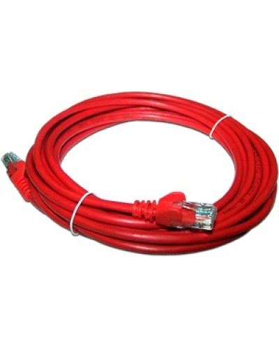 Патч-корд RJ45 - RJ45, 4 пары, UTP, категория 5е, 5 м, красный, LSZH LANMASTER LAN-PC45/U5E-5.0-RD в Волгограде Патч-корды и пигтейлы Pintop.ru