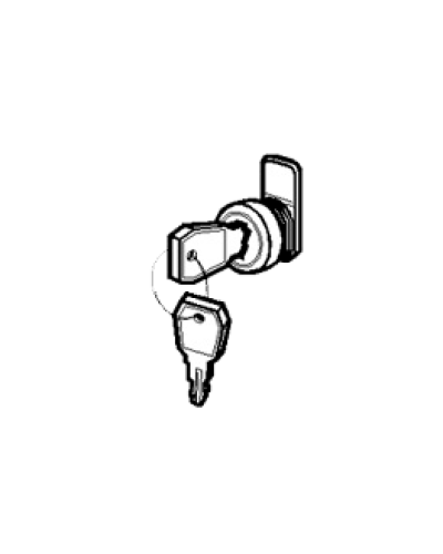 Замок и ключ для щитов встраиваемых и распределительных Legrand 001491 в Волгограде Расходные материалы для шкафов и стоек Pintop.ru