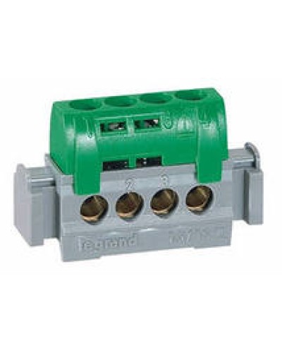 Клеммник зеленый 4х1.5-16 мм2 LEGRAND 004830 в Волгограде Клеммные колодки Pintop.ru