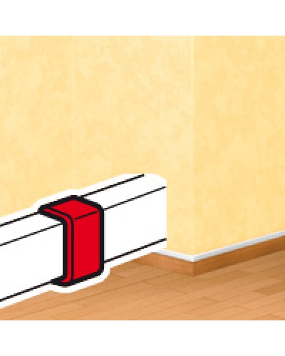 Накладка на стык DLPlus 60х16/20 белый Legrand (033608) в Волгограде Аксессуары для кабель-канала Pintop.ru