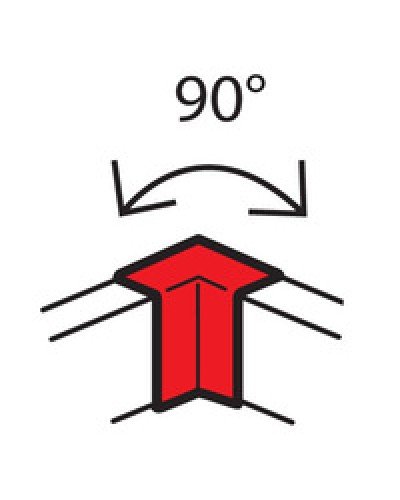 Угол внутренний для кабель-канала METRA 100x50 Legrand (638011) в Волгограде Аксессуары для кабель-канала Pintop.ru