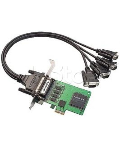 Плата 4-портовая RS-232 для шины PCI Express Moxa CP-104EL-A-DB9M в Волгограде Сетевые карты Pintop.ru