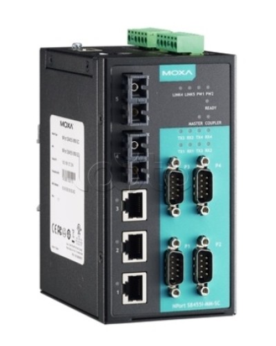 Сервер 4-портовый RS-232/422/485 в Ethernet Moxa NPort S8455I-SS-SC в Волгограде Дополнительное оборудование для ОПС Pintop.ru