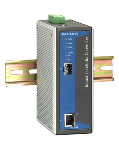 Медиаконвертер Gigabit Ethernet 10/100/1000BaseTX в 1000BaseSX/LX/LHX/ZX Moxa IMC-101G в Волгограде Дополнительное оборудование для ОПС Pintop.ru