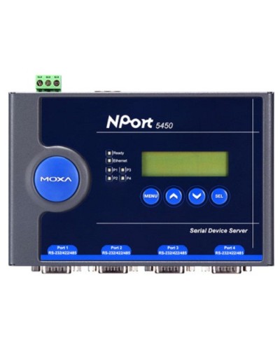 Сервер 4-портовый RS-232/422/485 в Ethernet Moxa NPort 5450 в Волгограде Дополнительное оборудование для ОПС Pintop.ru