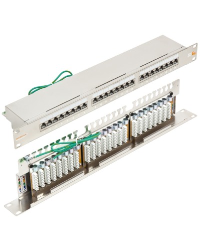 Патч-панель 19, 1U, 24xRJ45 кат.6А NIKOMAX NMC-RP24SA2-1U-MT в Волгограде Патч панель Pintop.ru
