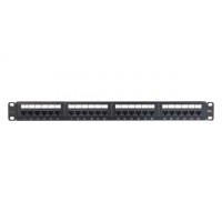 Панель коммутационная NIKOMAX NMC-RP24UE2-ES-1U-BK