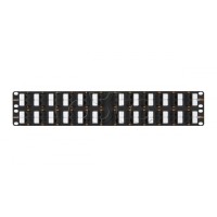 Панель коммутационная 19", 2U, 48 угловых порта NIKOMAX NMC-RP48UD2-AN-2U-BK