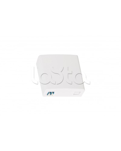 Оптическая розетка (кросс), укомплектованная на 2 порта LC/UPC, SM 9/125 OS2, полный комплект NMF-WO02LCUS2-CS-WT в Волгограде Проходные адаптеры и розетки оптические Pintop.ru