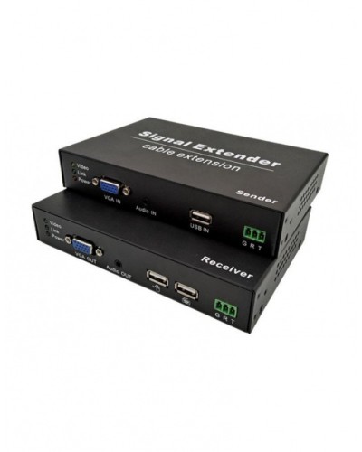 NST NS-HDU-VGA-KVM-AR KVM VGA+USB удлинитель по витой паре с поддержкой Audio, RS232 до 120м в Волгограде Системы видеонаблюдения Pintop.ru