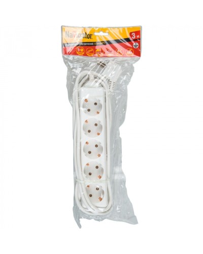 Удлинитель Navigator 71 556 NPE-S-05-500-E-3x0.75с/з 5 гн. 5м в Волгограде Блоки розеток Pintop.ru