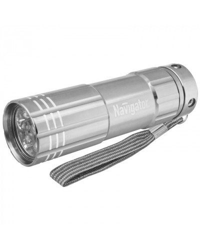 Фонарь Navigator 94 928 NPT-CM07-3АAA алюм.9LED, блист. в Волгограде Источники света(Лампы) Pintop.ru