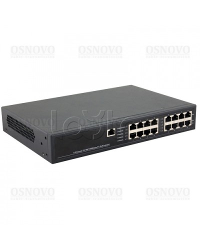 PoE-инжектор управляемый Gigabit Ethernet на 8 портов OSNOVO Midspan-8/150RGM в Волгограде Блоки питания для кожухов и камер Pintop.ru