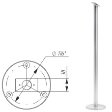 Стойка d32 (антик серебро) Oxgard