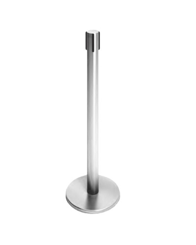 Стойка ограждения передвижная с ремнем (5 метров красный с тормозом) Oxgard ВЗР2387.02 в Волгограде Ограждения Pintop.ru