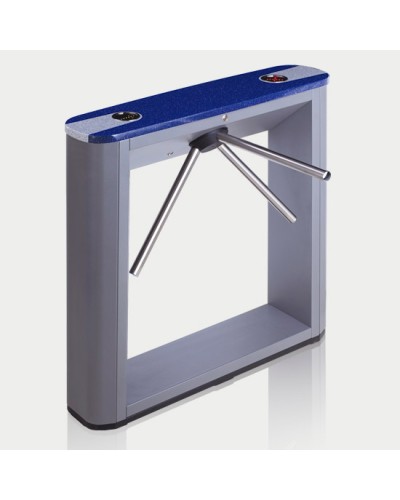 Турникет тумбовый электромеханический с планками антипаника, синей крышкой PERCo-TTD-03.1S (планки антипаника, синяя крышка) в Волгограде Турникеты Pintop.ru
