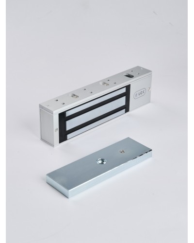 R-Lock RL-EM500-L0S - Электромагнитный замкок, 500кг, DC12/24B, цвет серебристый сатинированный алюминий RAL 7047 в Волгограде Электромагнитные замки Pintop.ru