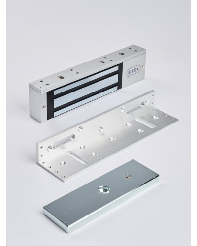 R-Lock RL-EML350-L0S - Электромагнитный замкок, 350кг, DC12/24B, цвет серебристый сатинированный алюминий RAL 7047 в Волгограде Электромагнитные замки Pintop.ru