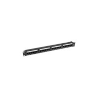 Панель коммутационная с кабельным органайзером 19", 1U, 24 порта, RJ-45, CAT 6, UTP REXANT PRO 02-0231