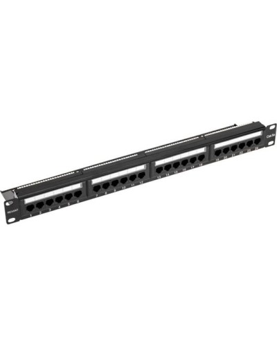 Панель коммутационная с кабельным органайзером 19, 1U, 24 порта, UTP, RJ-45, CAT 5e REXANT PRO (02-0031) в Волгограде Аксессуары для стоек и шкафов Pintop.ru